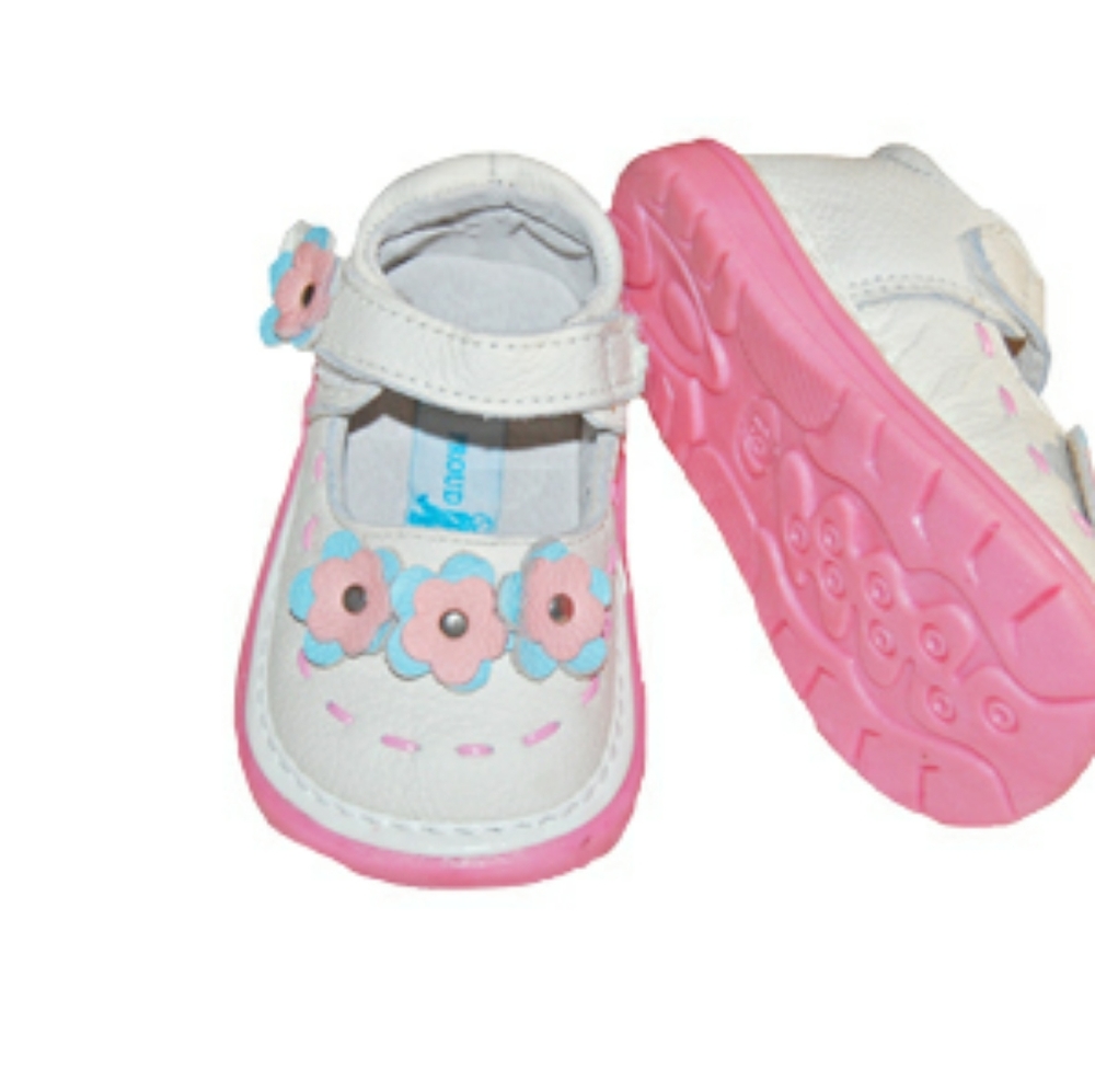 New White Leather Toddler Mary Janes